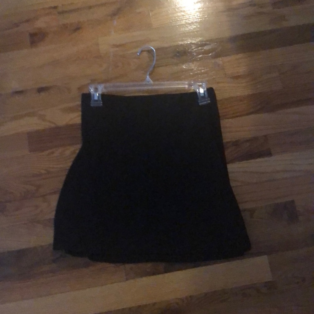Black mini skirt